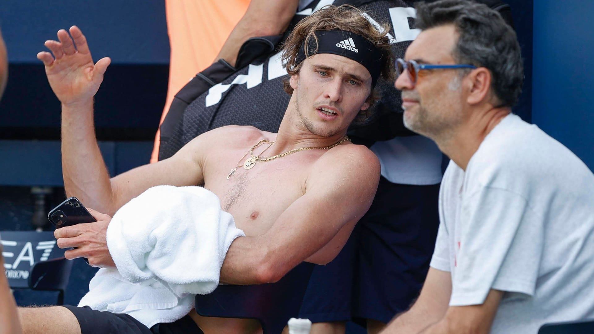 Unterschiedliche Vorstellungen: Alexander Zverev (li.) und Sergi Bruguera.