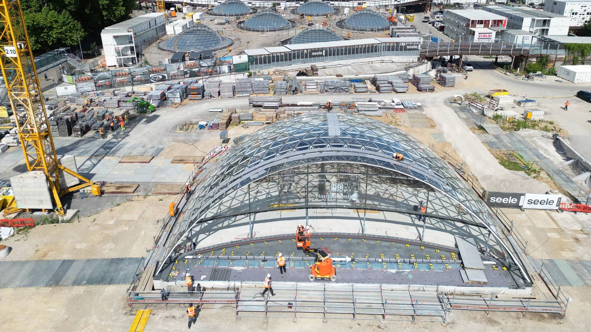 Baustelle Tiefbahnhof Stuttgart 21 - Eingangsportal