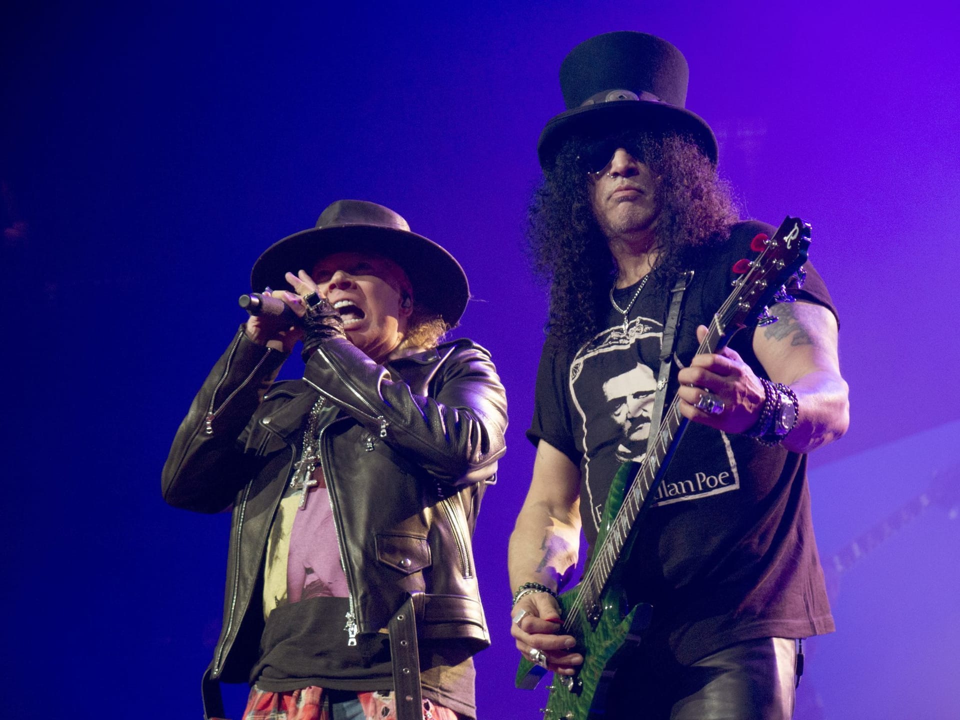 Sänger Axl Rose und Gitarrist Slash touren derzeit wieder um die Welt.