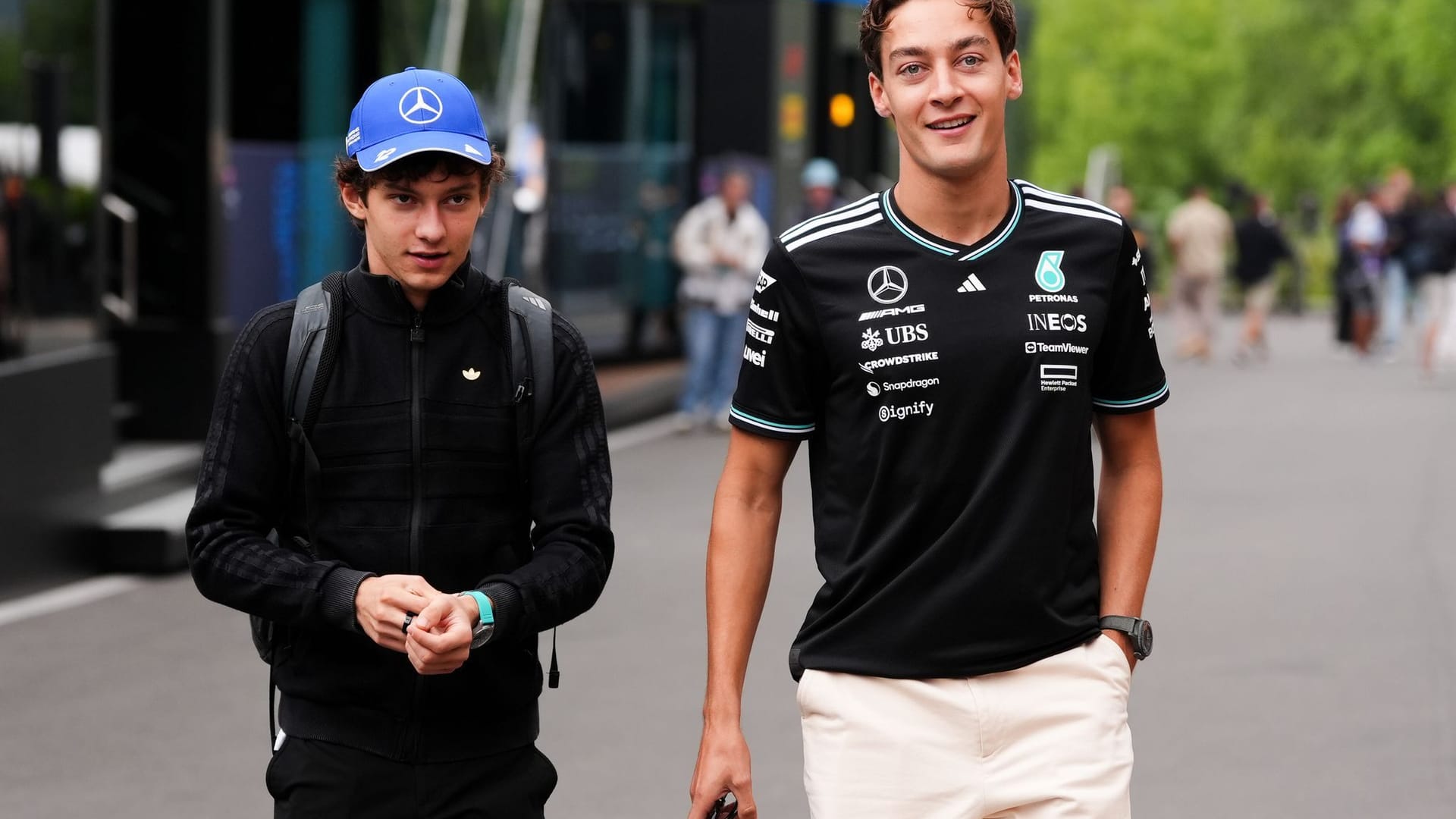 Kimi Antonelli und George Russell