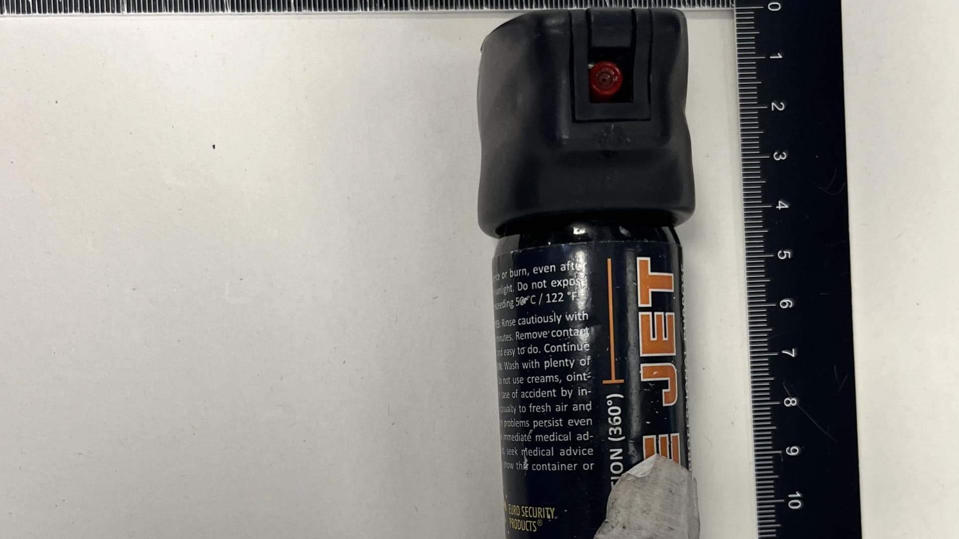 Das gefundene Pfefferspray.