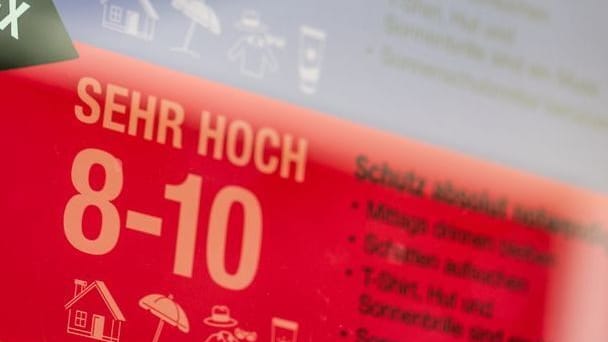 Die UV-Strahlung ist dieser Tage besonders hoch.