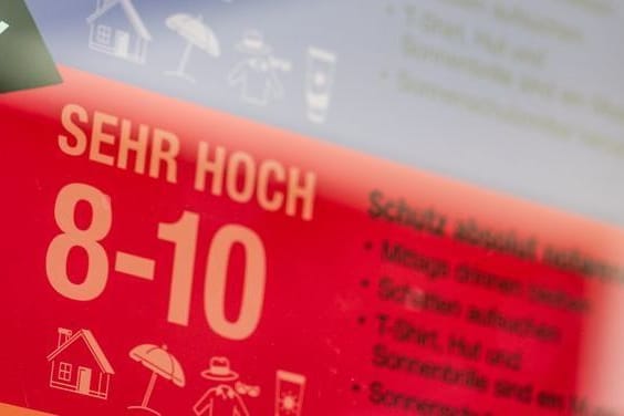 Die UV-Strahlung ist dieser Tage besonders hoch.