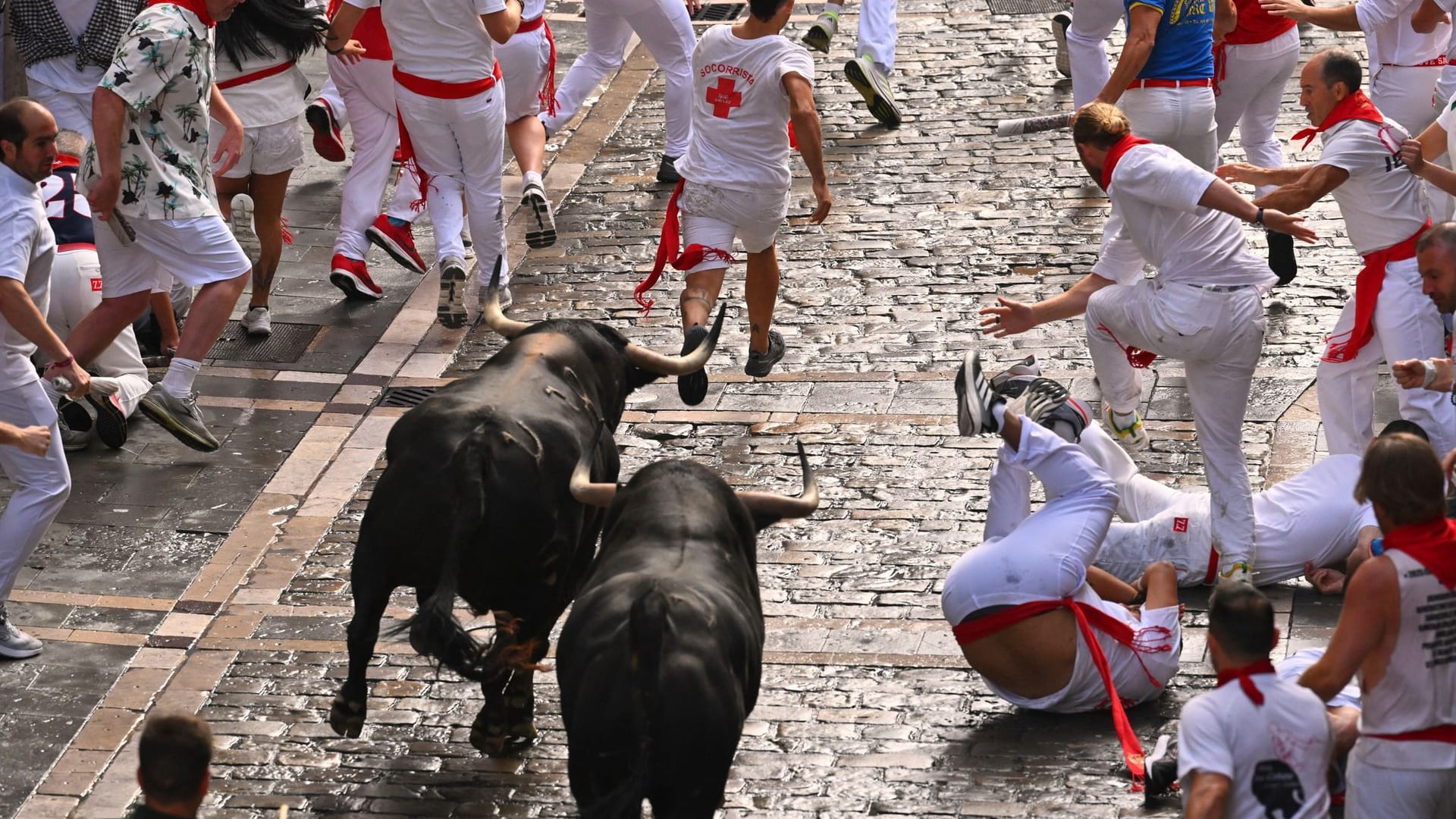 Stierlauf in Pamplona Stierlauf in Pamplona