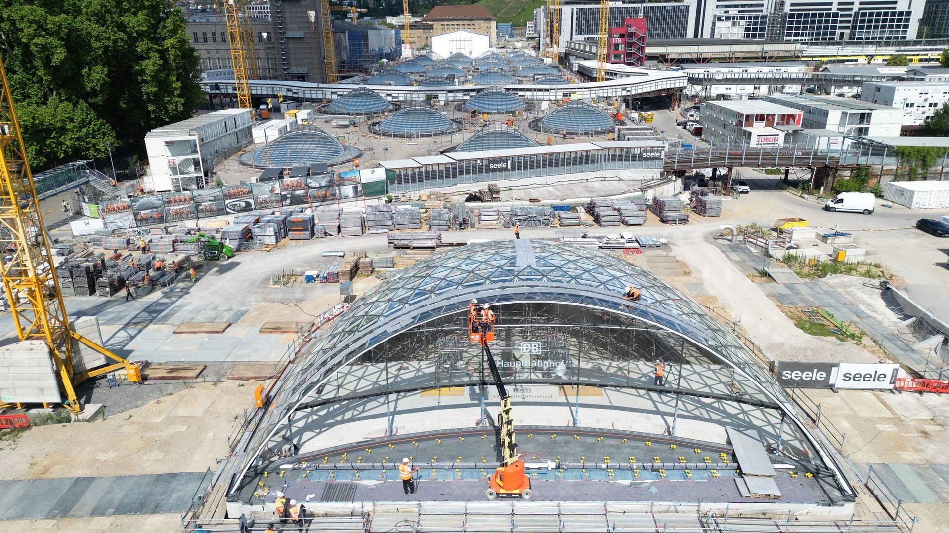 Baustelle Tiefbahnhof Stuttgart 21 - Eingangsportal