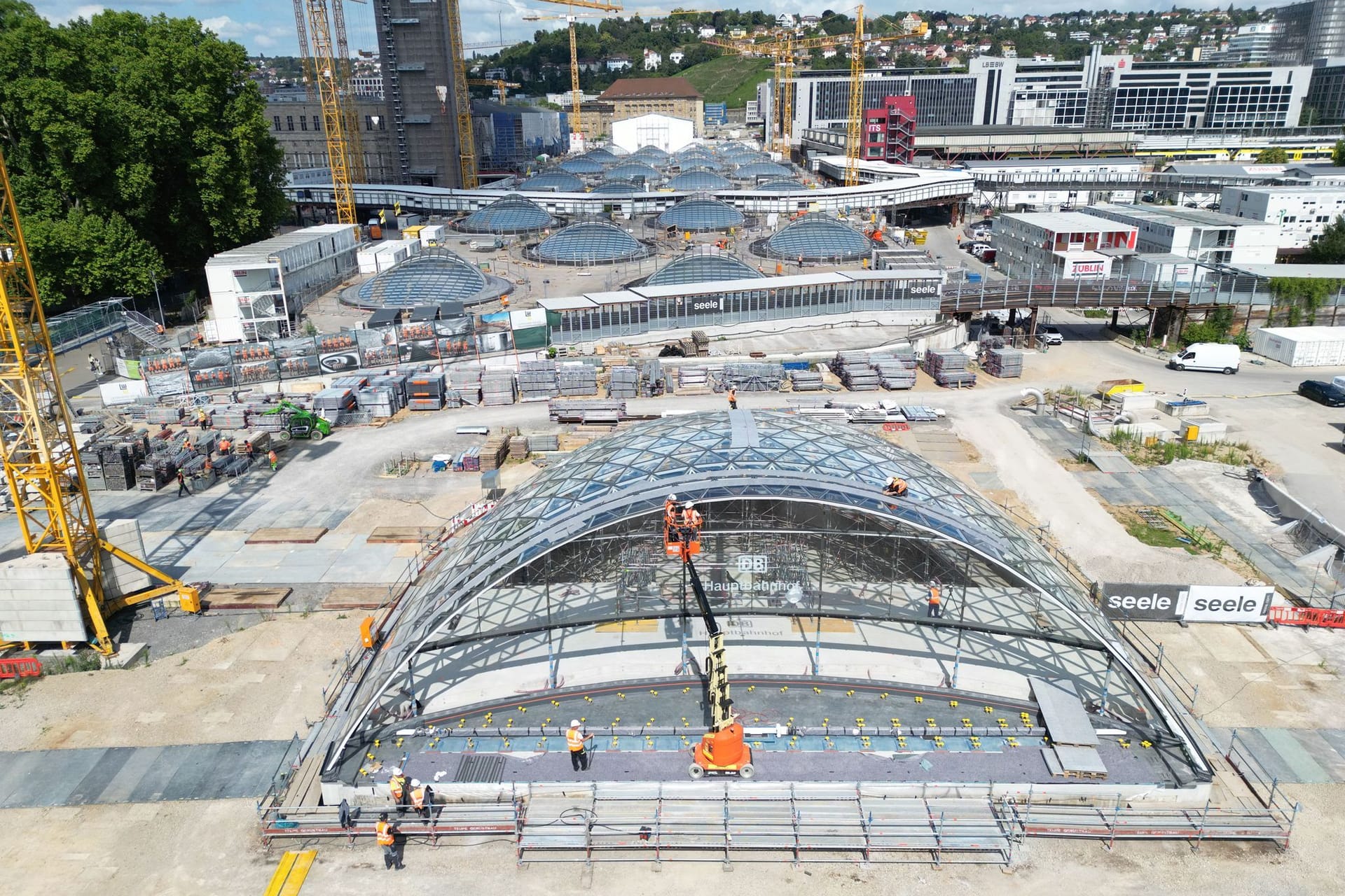 Baustelle Tiefbahnhof Stuttgart 21 - Eingangsportal