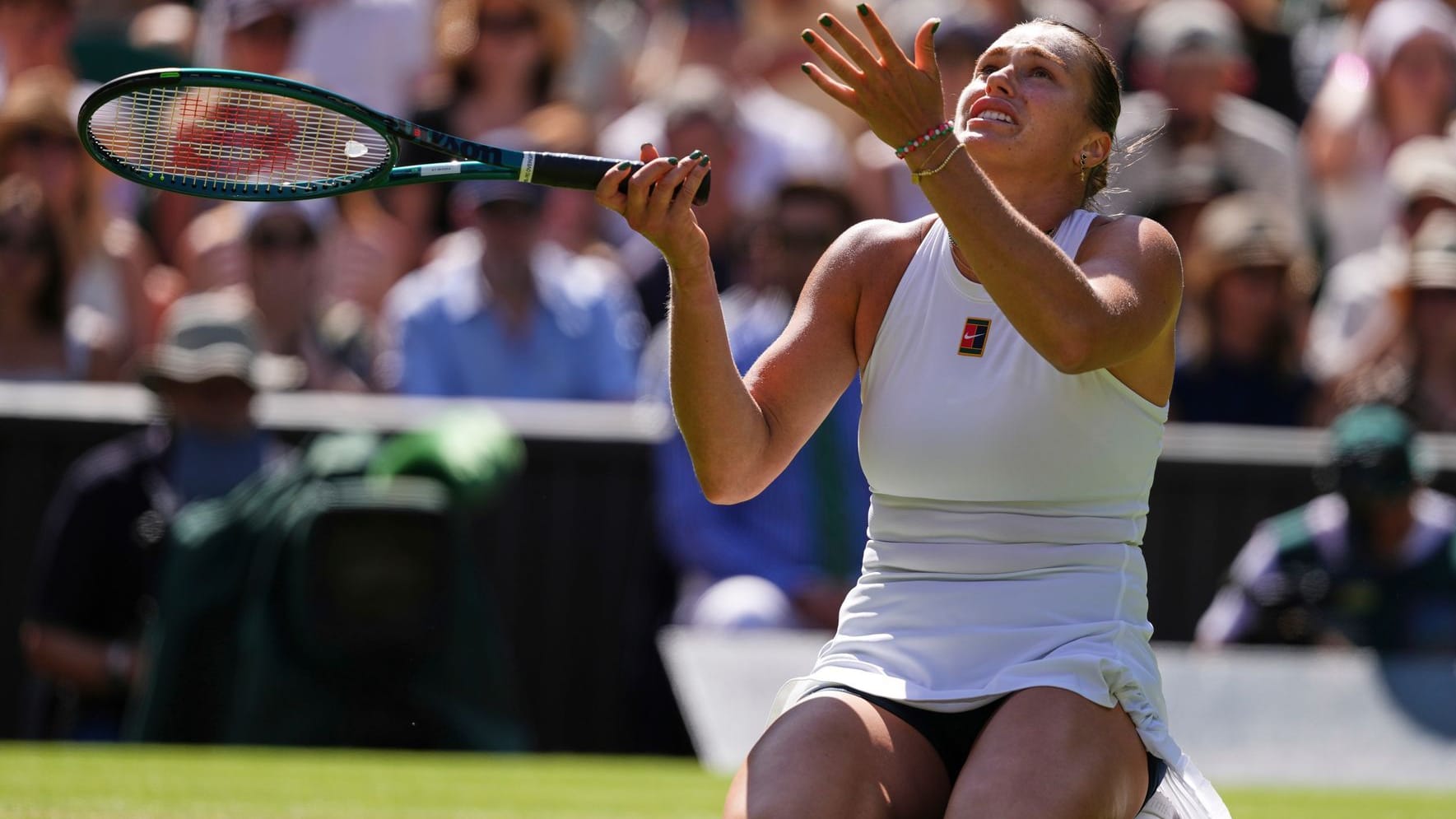 Haderte mit sich selbst: Aryna Sabalenka unterliefen gegen Laura Siegemund viele Fehler.