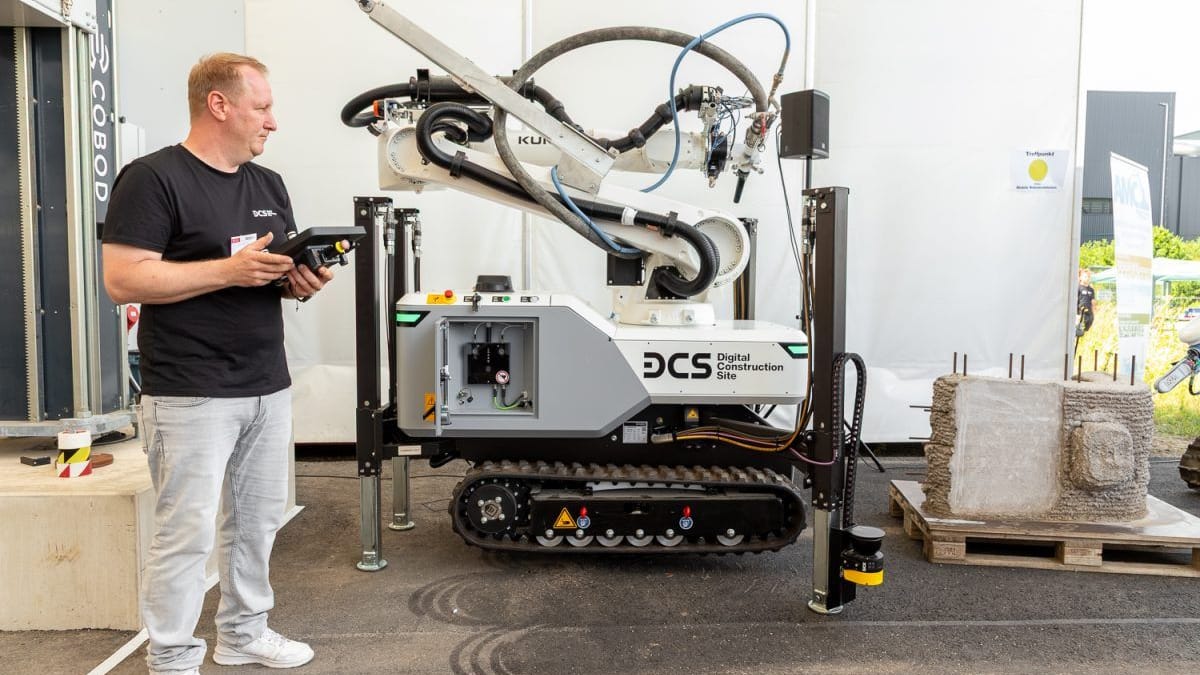 Präsentation der mobilen Roboter: Start für die Digital Construction Site.
