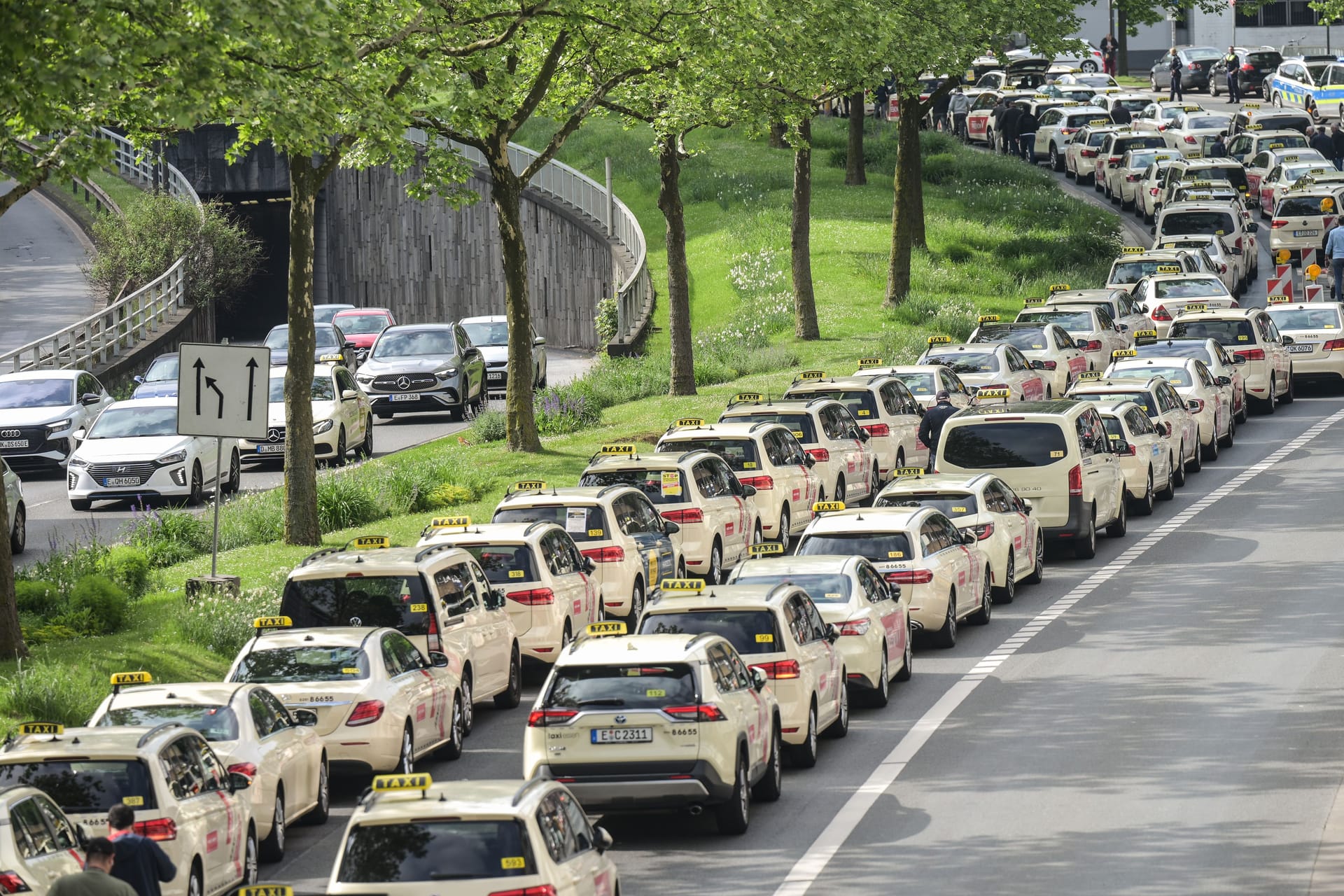Taxidemo in Essen