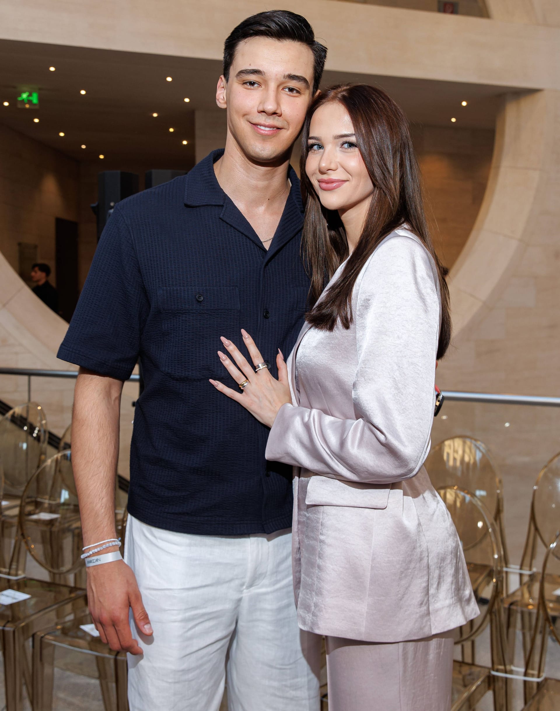 San Diego Pooth und Louisa Büscher: Die beiden besuchten gemeinsam die Fashion Show von Marc Cain.