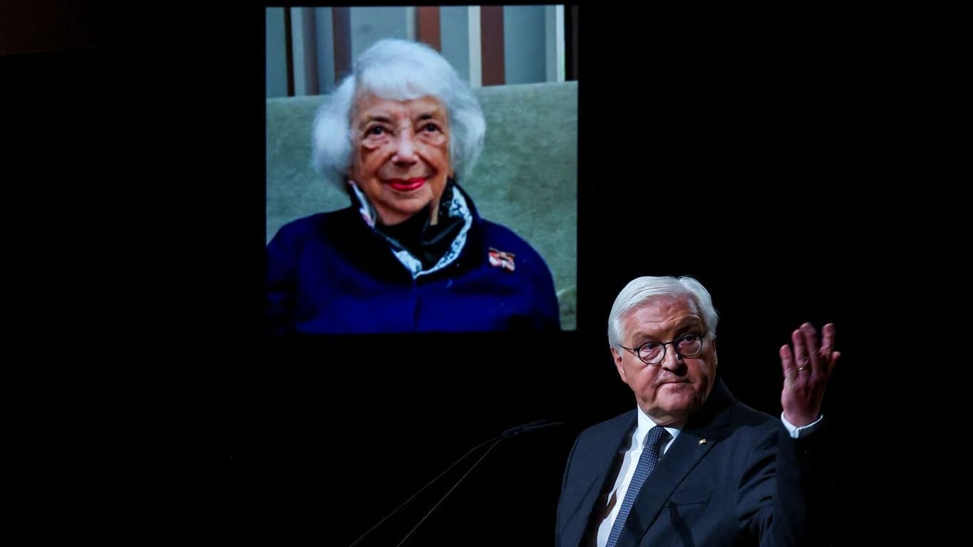 Frank-Walter Steinmeier bei der Gedenkfeier für Margot Friedländer.