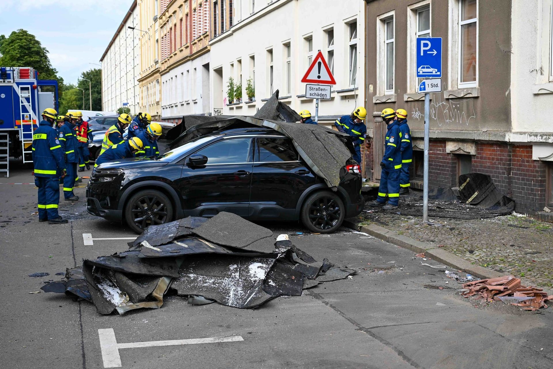 Unwetterschäden in Leipzig
