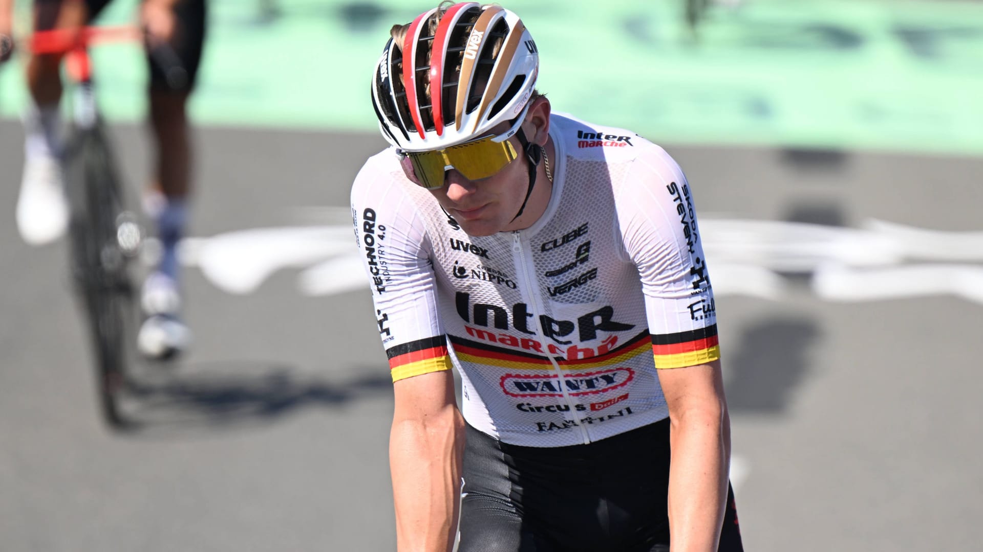 Georg Zimmermann bei der diesjährigen Tour de France: Der Augsburger gilt als Bergspezialist.
