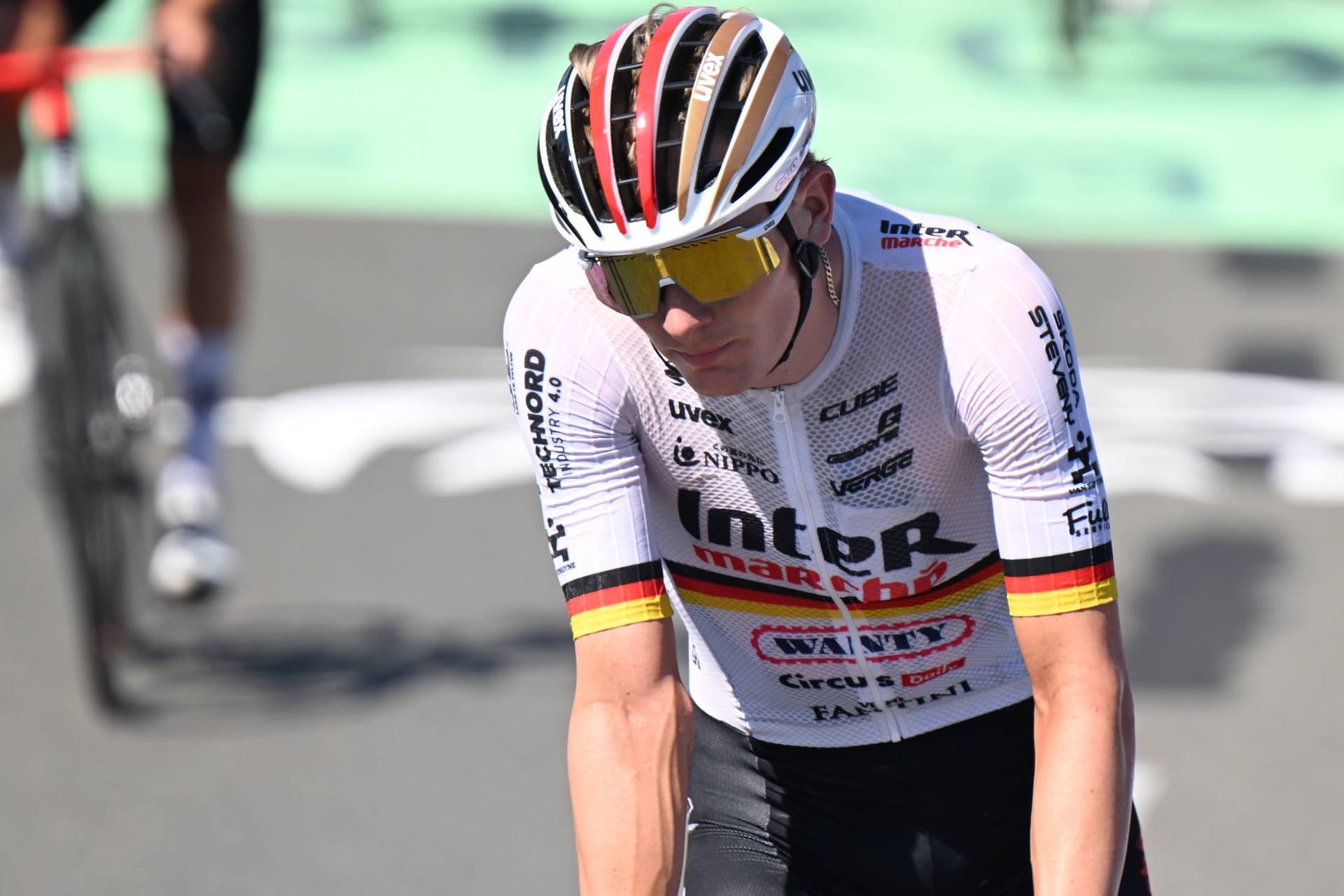 Georg Zimmermann bei der diesjährigen Tour de France: Der Augsburger gilt als Bergspezialist.