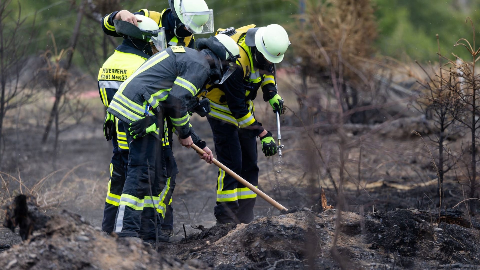 Waldbrand in Thüringen - Saalfelder Höhe Waldbrand in Thüringen - Saalfelder Höhe
