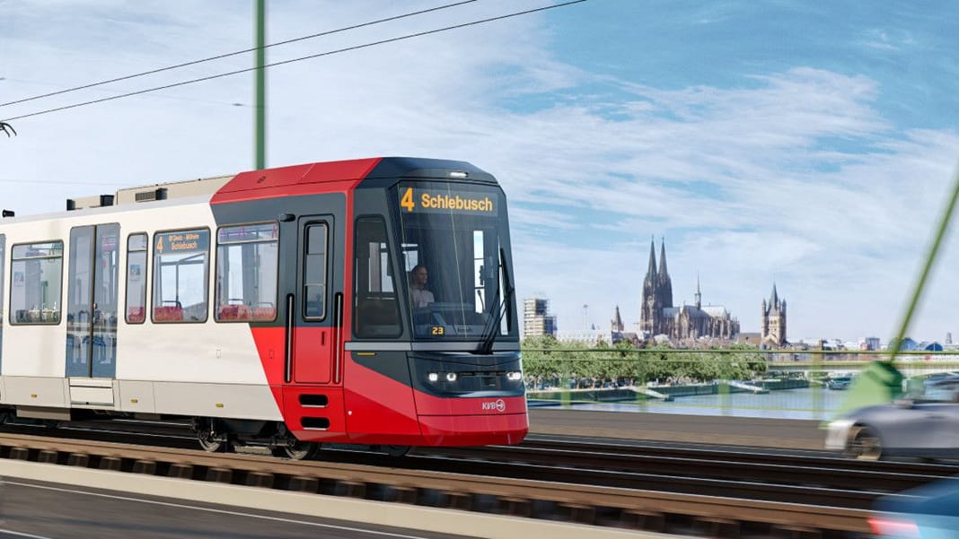 Die neuen Hochflur-Stadtbahnen (Animation): Insgesamt 132 dieser Stadtbahnen wurden bestellt.