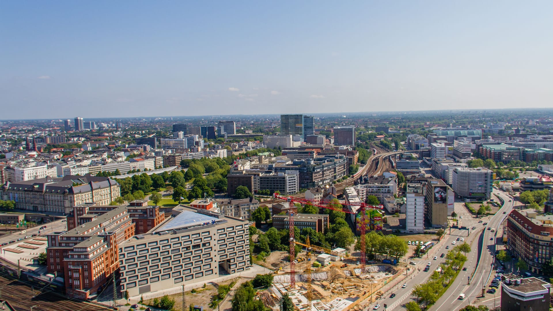 Viele versiegelte Flächen: Hammerbrook heizt sich besonders auf.