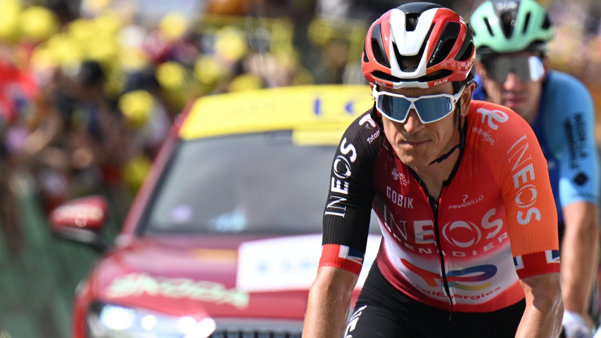 Geraint Thomas: Er fährt für das "Ineos"-Team und gewann 2018 die Tour. Geraint Thomas: Er fährt für das "Ineos"-Team und gewann 2018 die Tour.