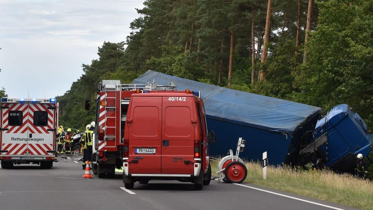 Die Unfallstelle: Was die Ursache für den Zusammenstoß war, ist noch unklar.