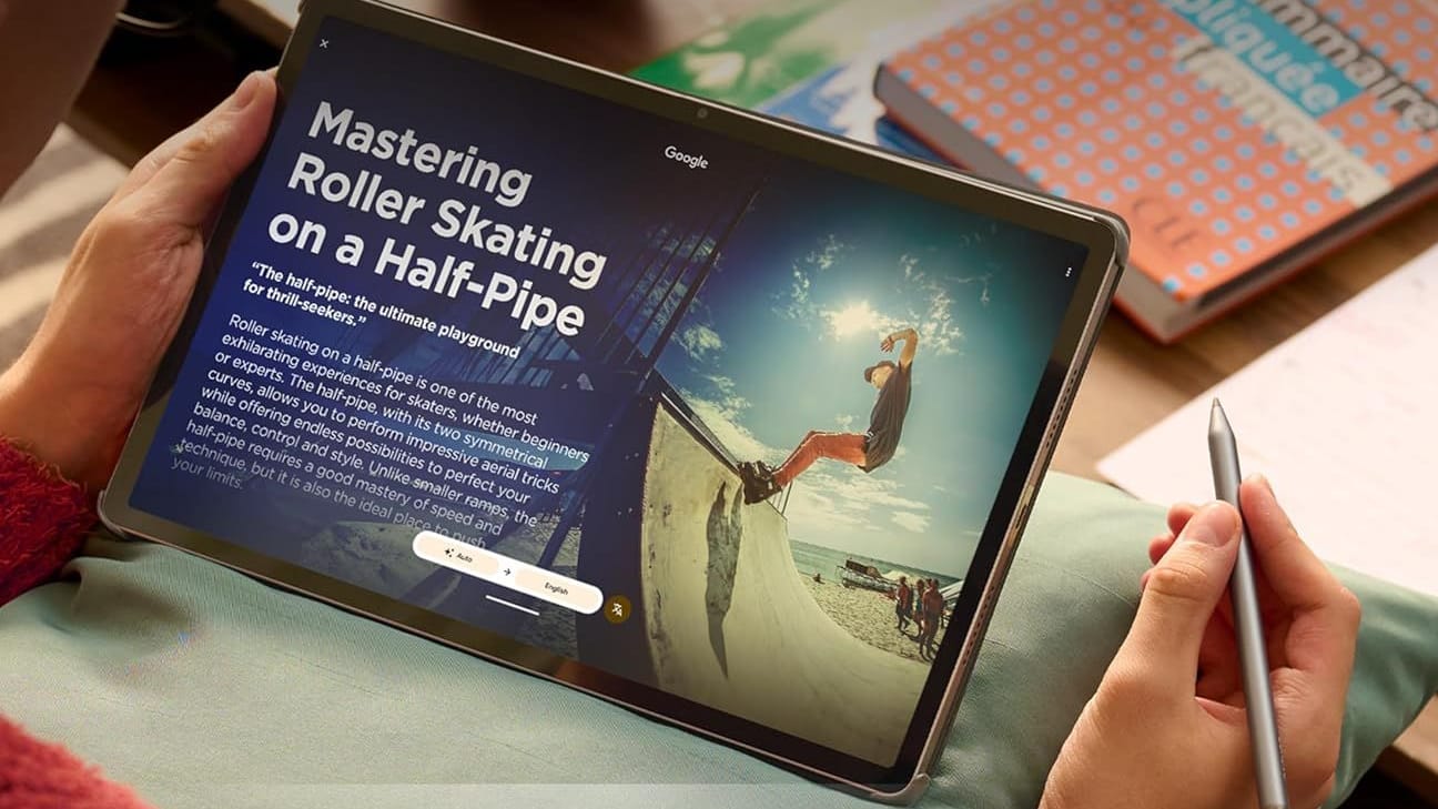 Zum Lieferumfang des Tablets gehört auch ein smarter Stift.