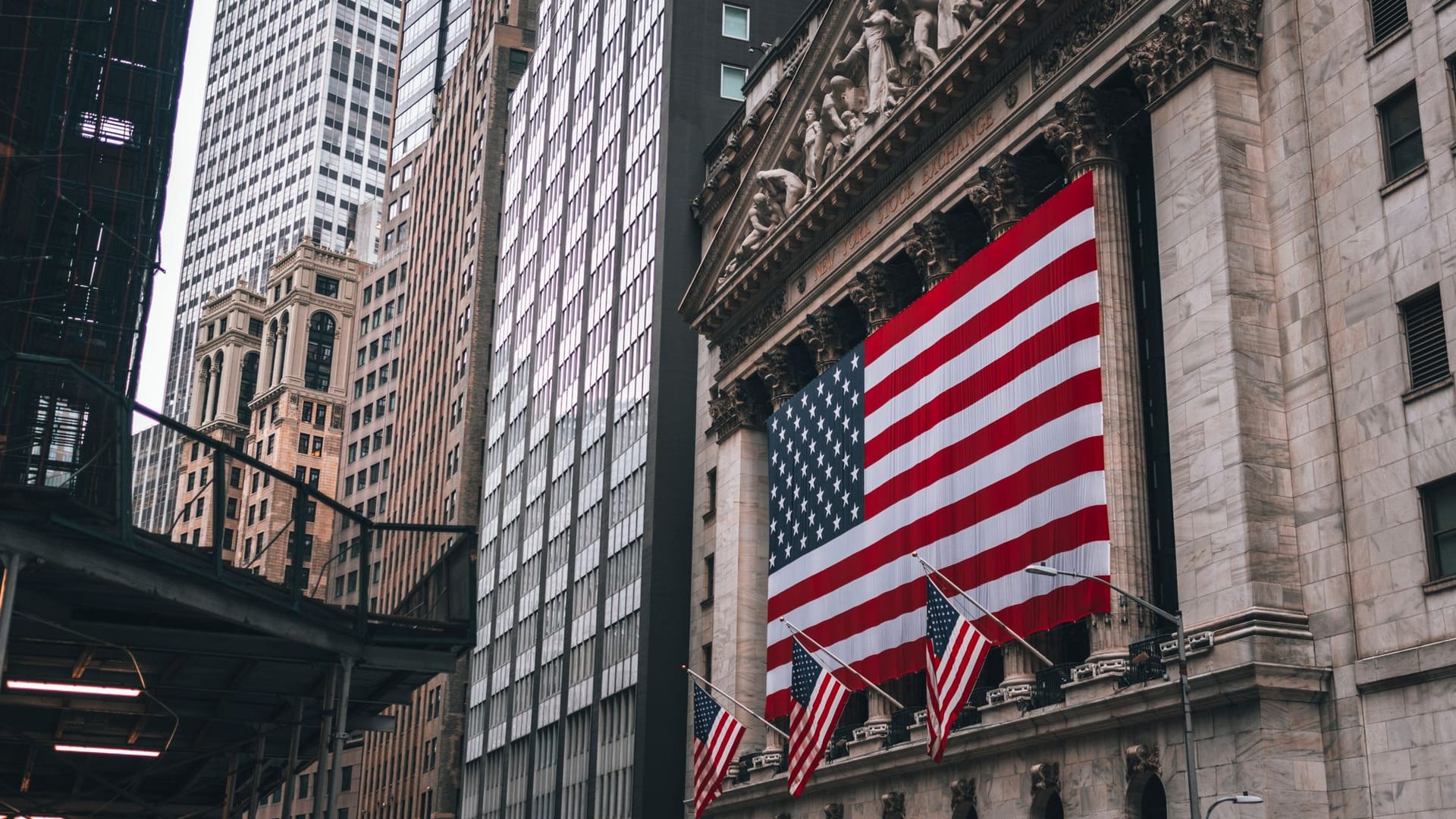Wall Street Gebäude in New York, USA