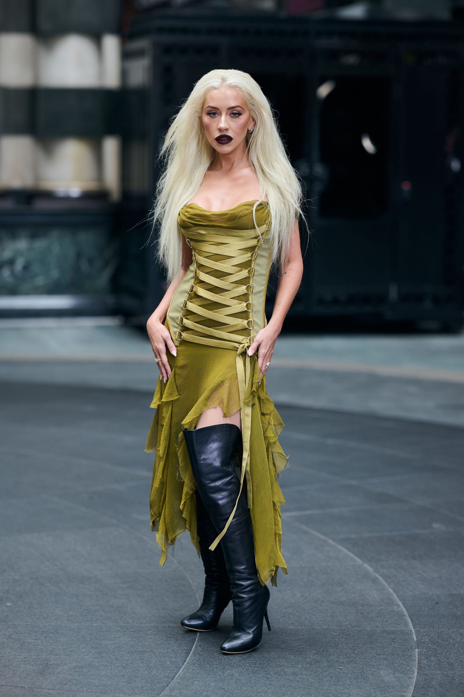 Christina Aguilera: Die Sängerin sah zuletzt in London sehr zart aus.