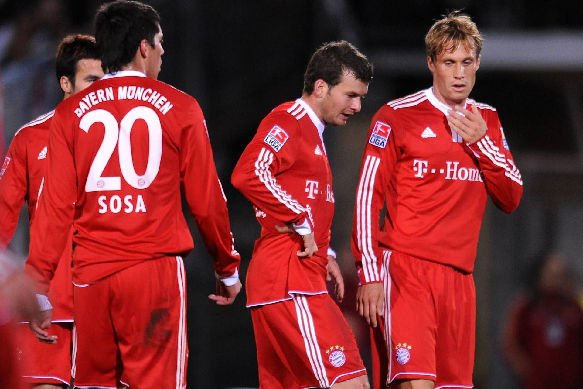 Jose Ernesto Sosa, Andreas Görlitz und Andreas Ottl im Dress des FC Bayern (v.l./Archivbild): Görlitz übernimmt jetzt einen Trainerposten.