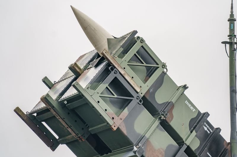 Ein gefechtsbereites Flugabwehrraketensystem vom Typ "Patriot".