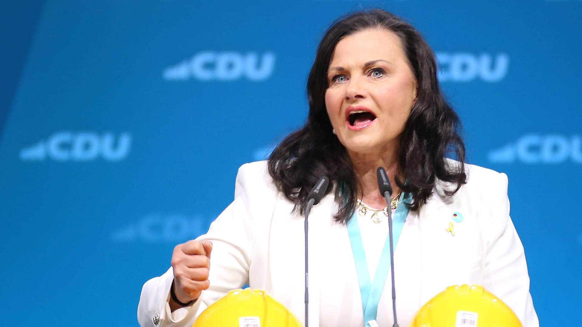 Gitta Connemann beim CDU-Bundesausschuss (Archivbild): Die CDU-Abgeordnete hält die Personalfrage bei der Richterwahl für zu stark emotionalisiert.