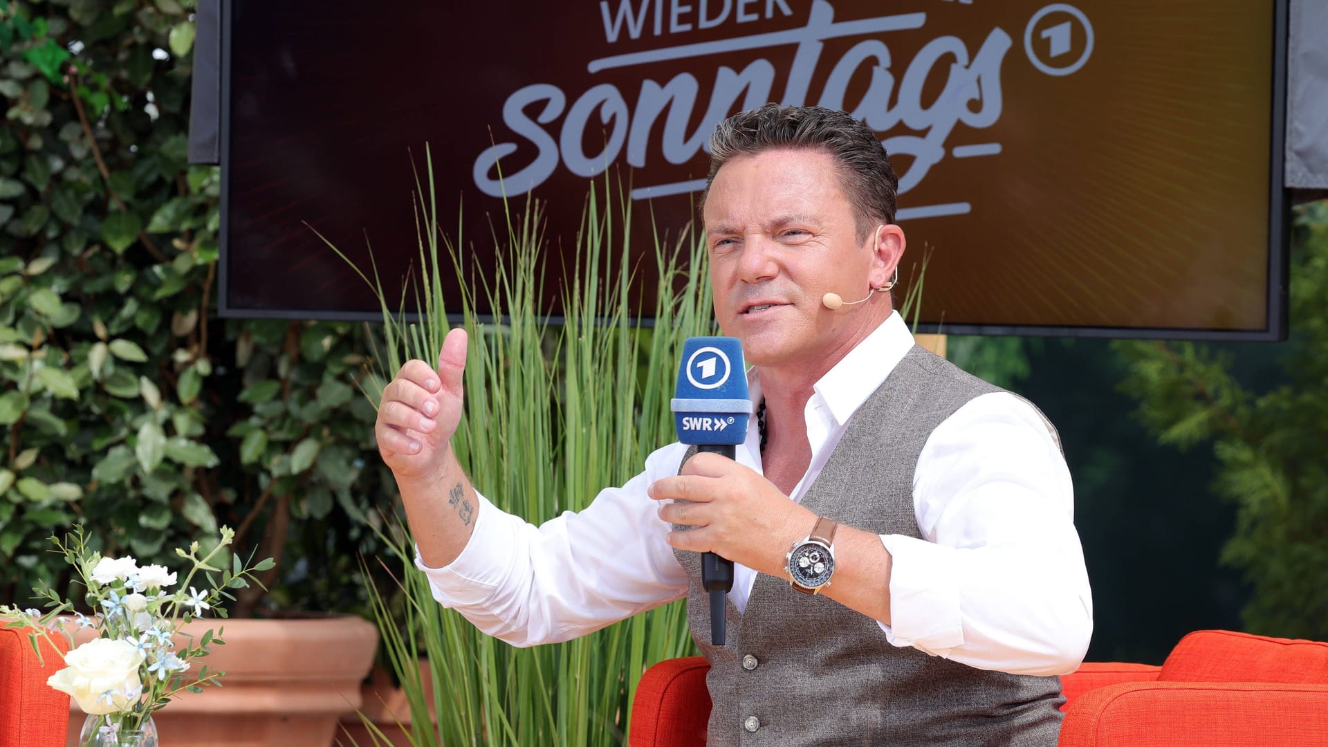 Stefan Mross: Er begrüßt an Sommersonntagen zu seiner ARD-Show.
