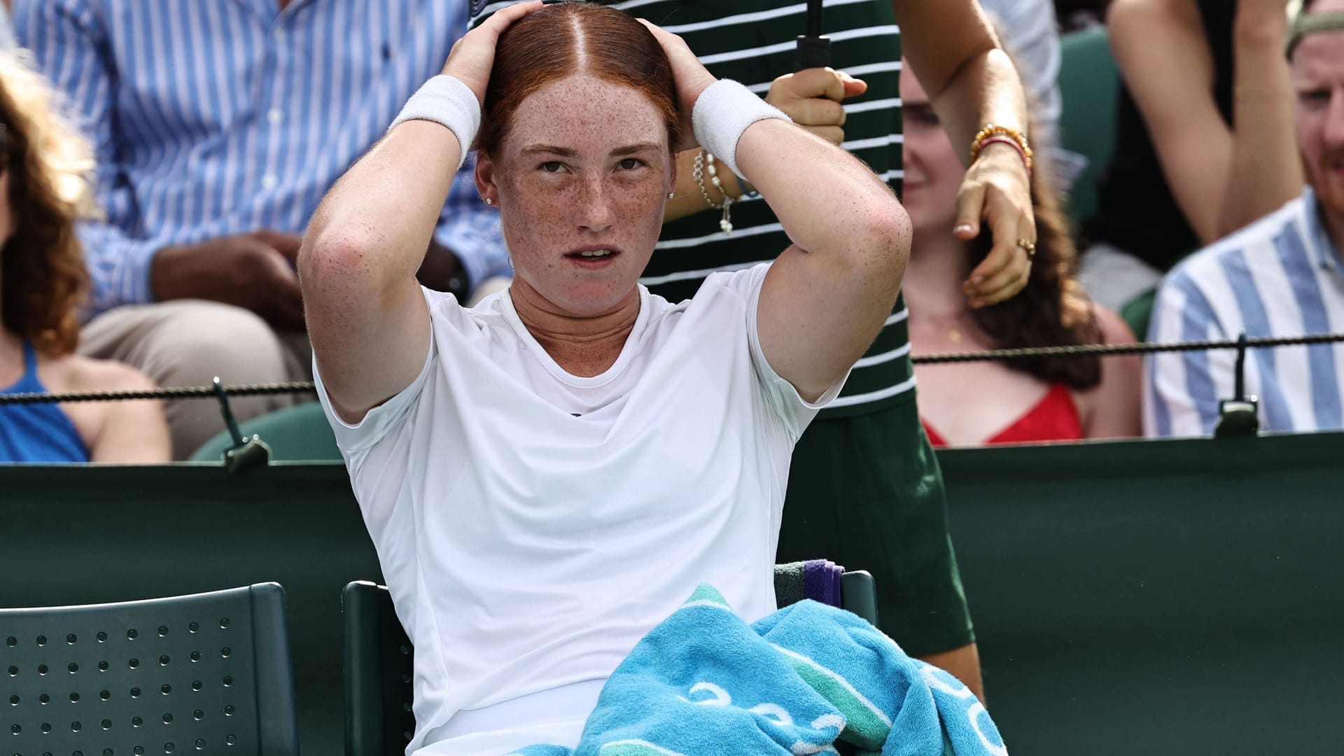 Enttäuscht: Für Ella Seidel ist Wimbledon bereits wieder beendet.
