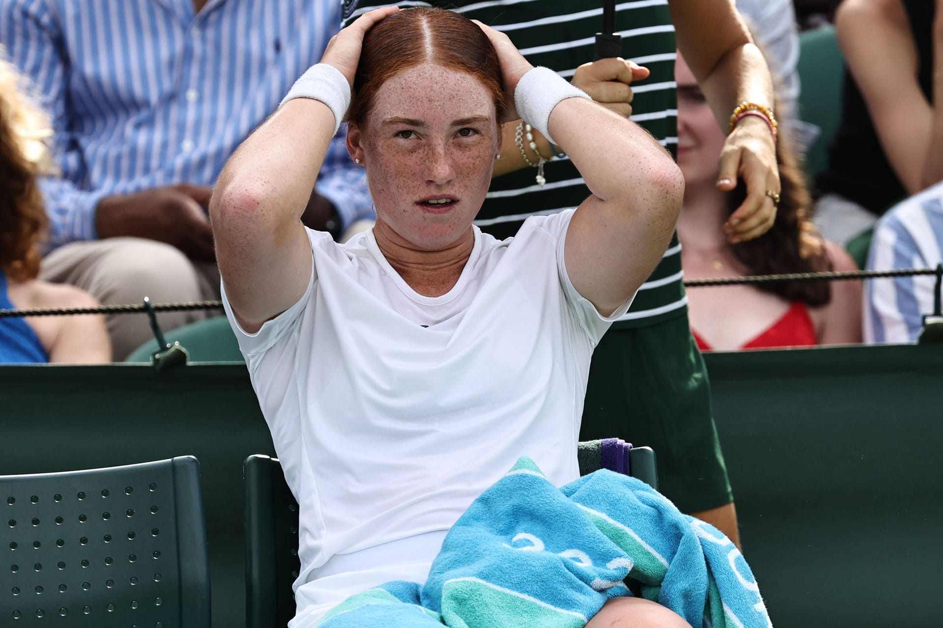 Enttäuscht: Für Ella Seidel ist Wimbledon bereits wieder beendet.