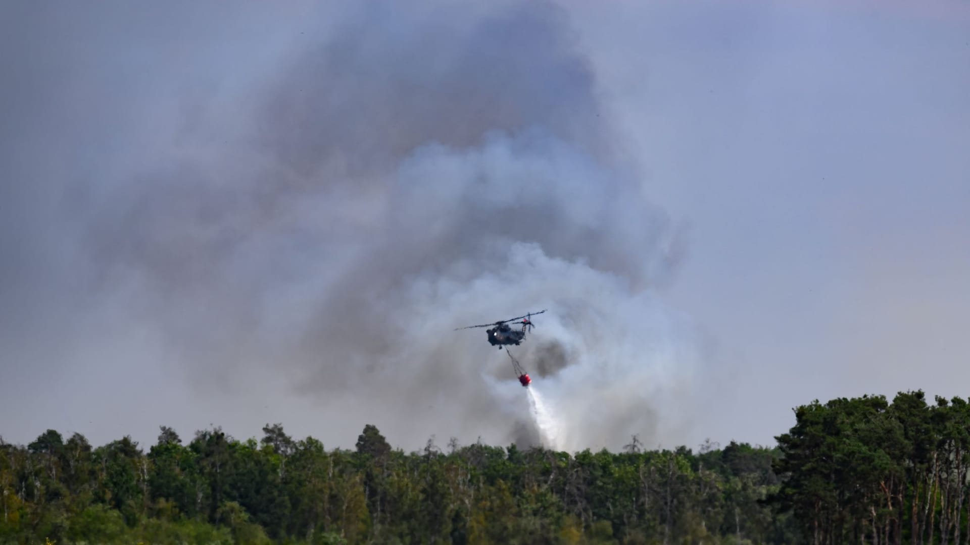 Waldbrand in der Gohrischheide