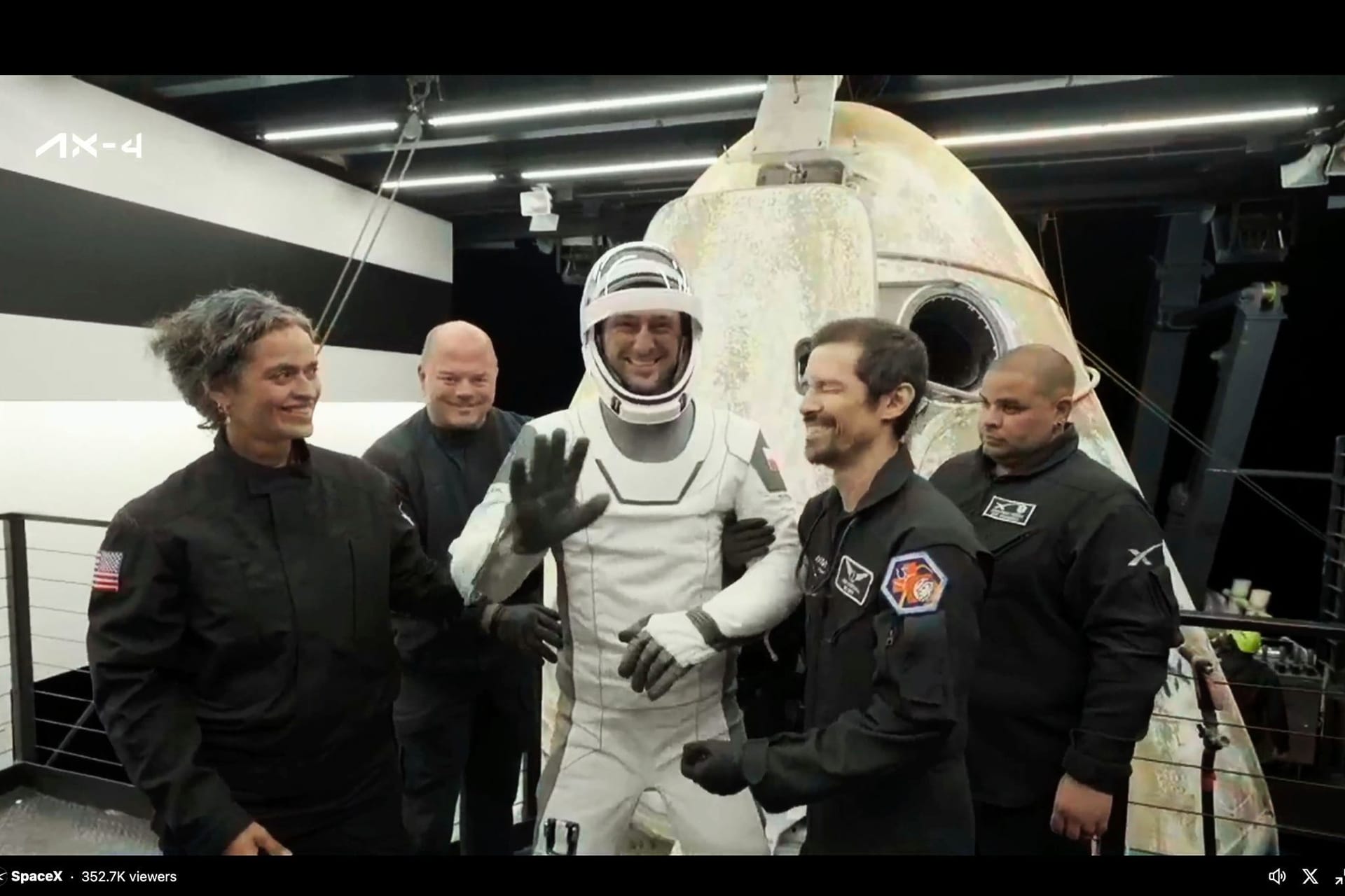 Private Astronautenmission von ISS zurück auf der Erde
