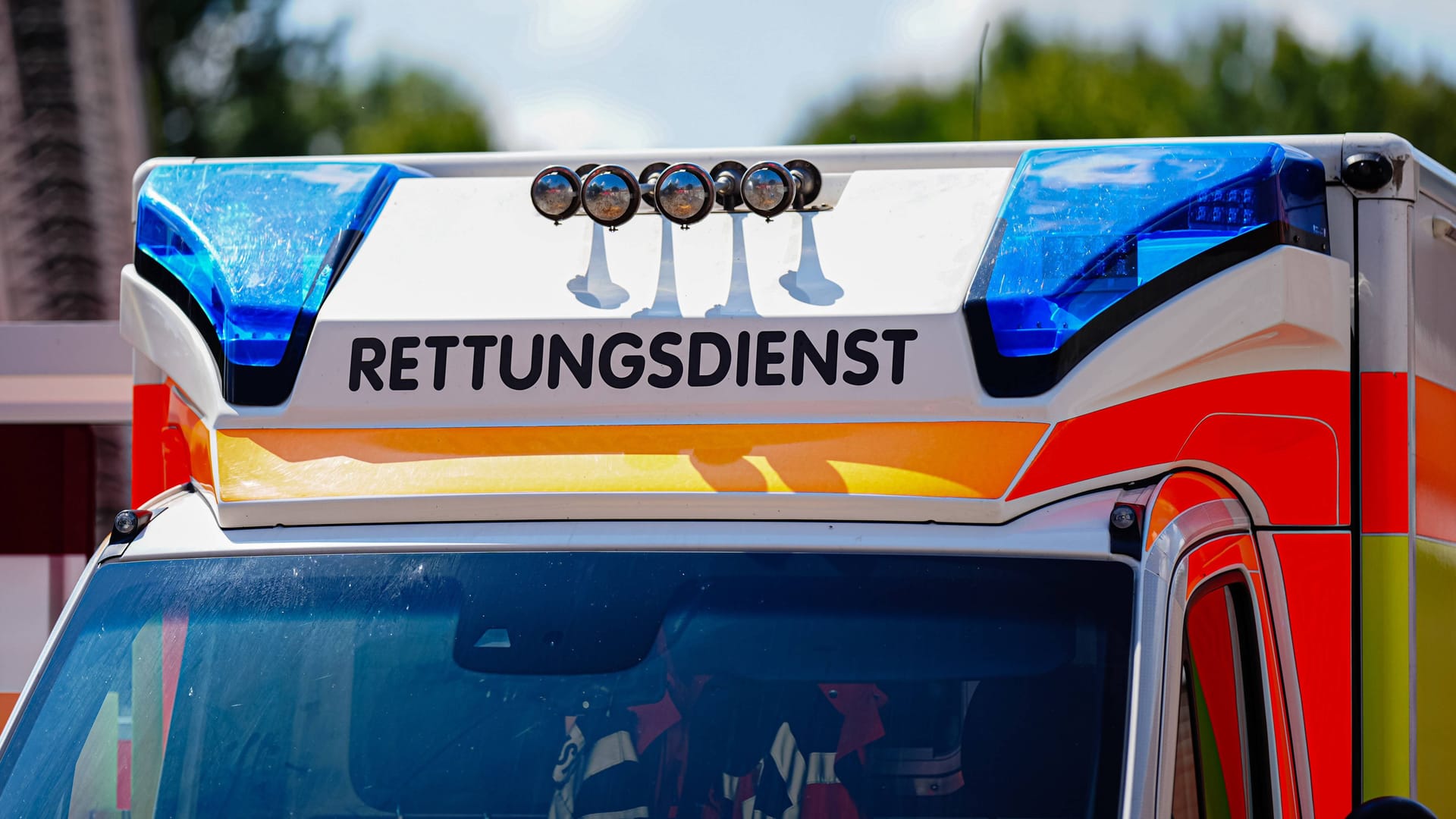 Ein Rettungswagen (Symbolfoto): Der verletzte Autofahrer kam in Begleitung eines Notarztes ins Krankenhaus. Ein Rettungswagen (Symbolfoto): Der verletzte Autofahrer kam in Begleitung eines Notarztes ins Krankenhaus.
