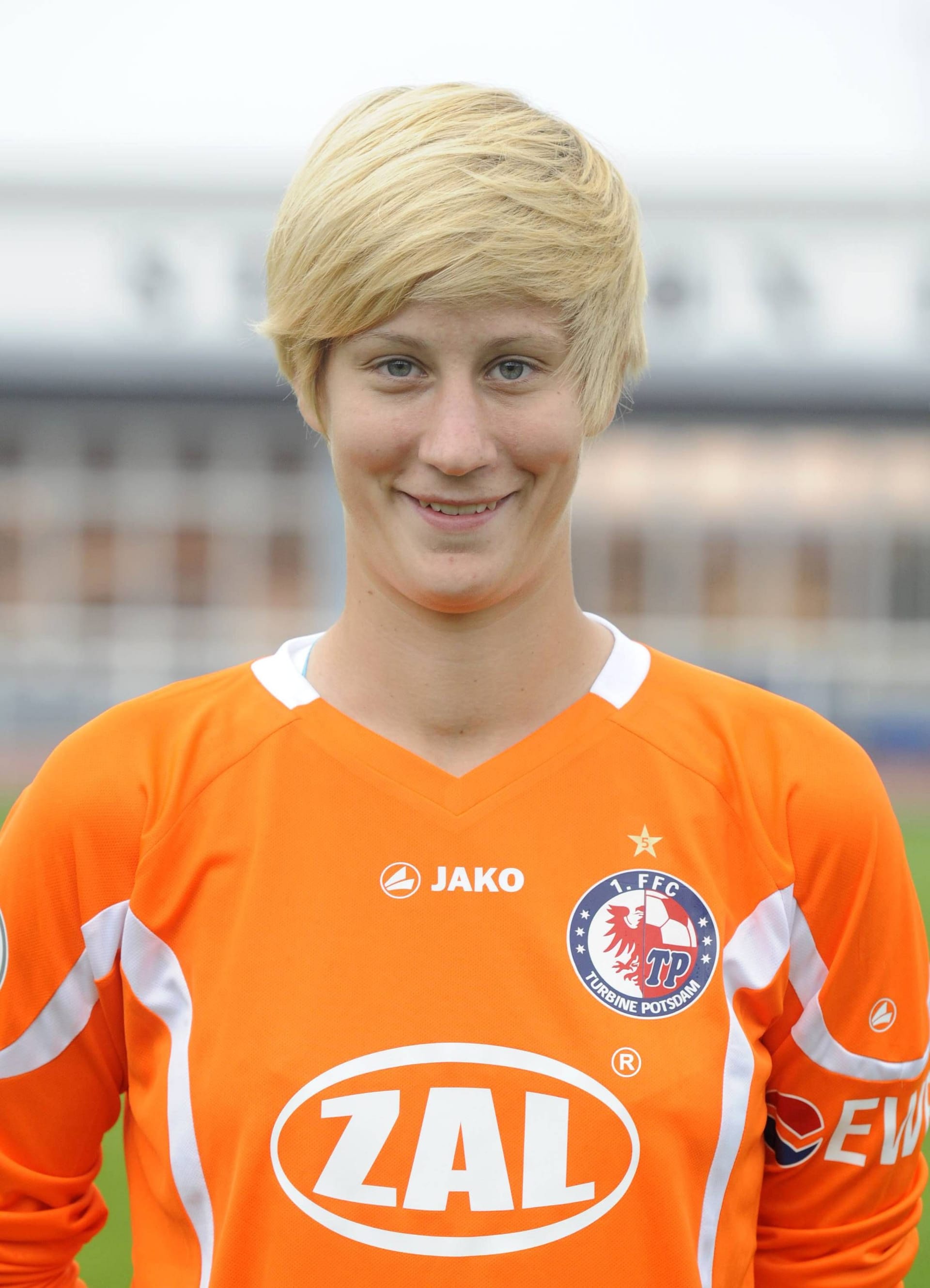Ann-Katrin Berger im Jahr 2011 als sie noch für den 1. FFC Turbine Potsdam im Tor stand.