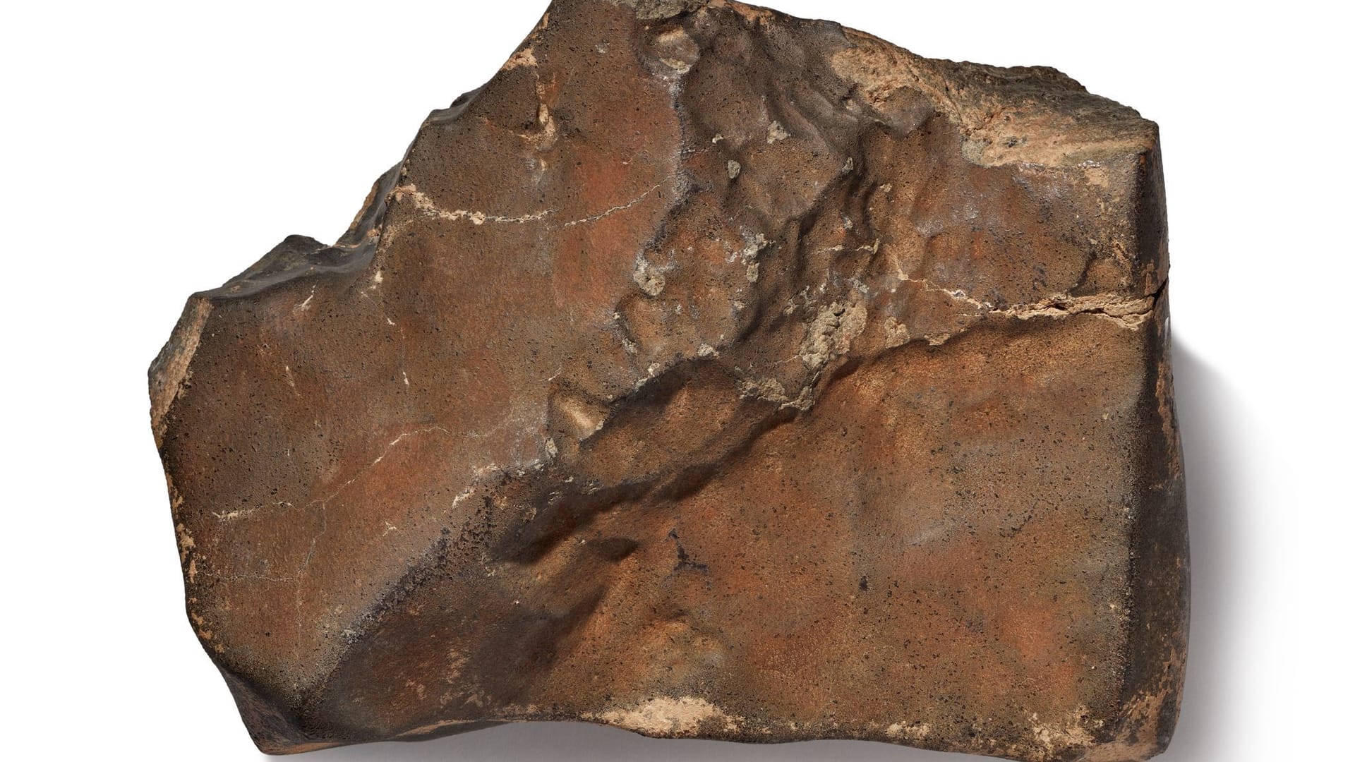 Das von Sotheby's zur Verfügung gestellte Foto zeigt ein Stück Mars-Meteorit (undatierte Aufnahme). New York bis zu vier Millionen Dollar (etwa 3,4 Millionen Euro) einbringen.