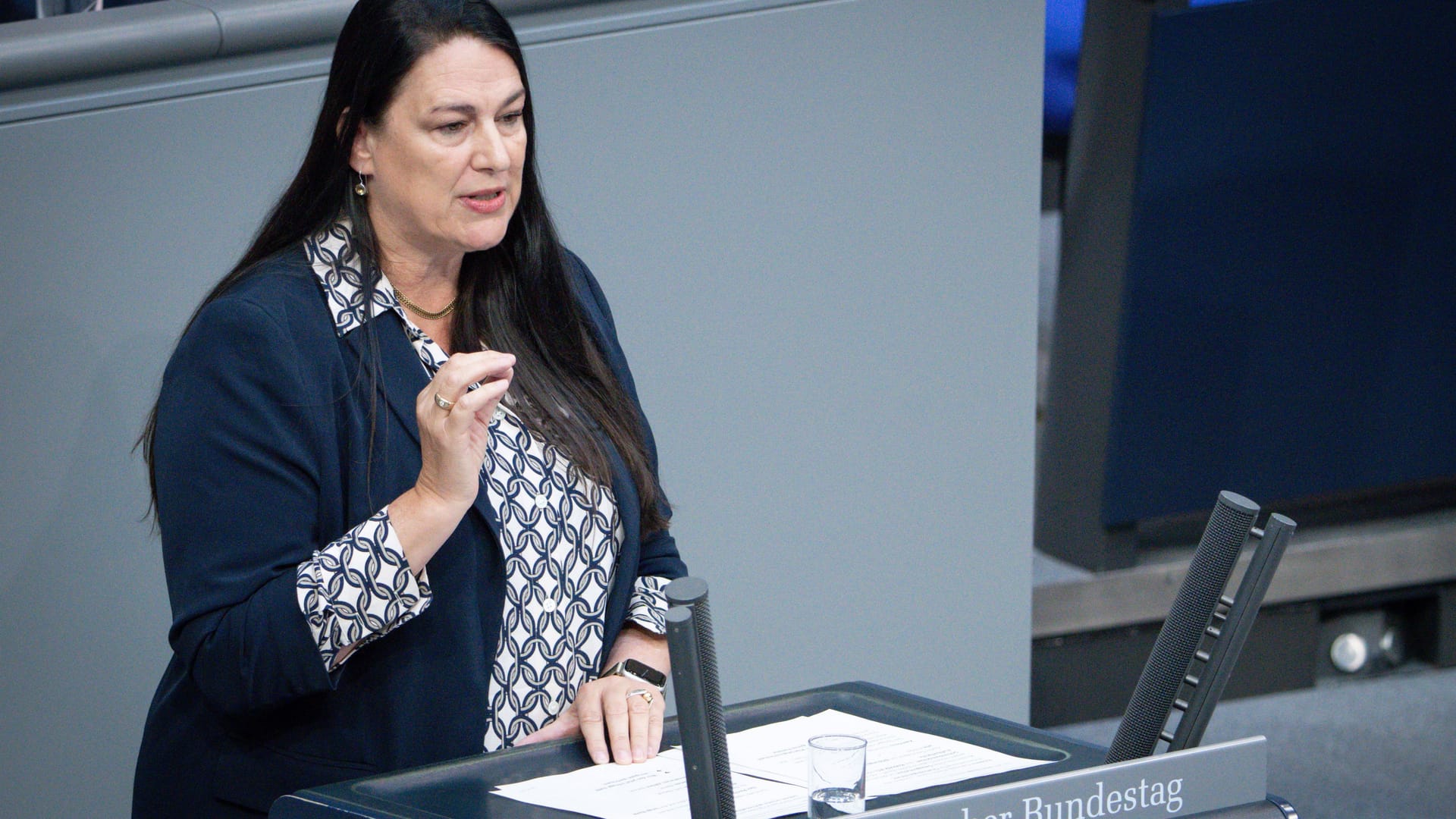 Anja Reinalter bei einer Rede im Bundestag (Archivbild).