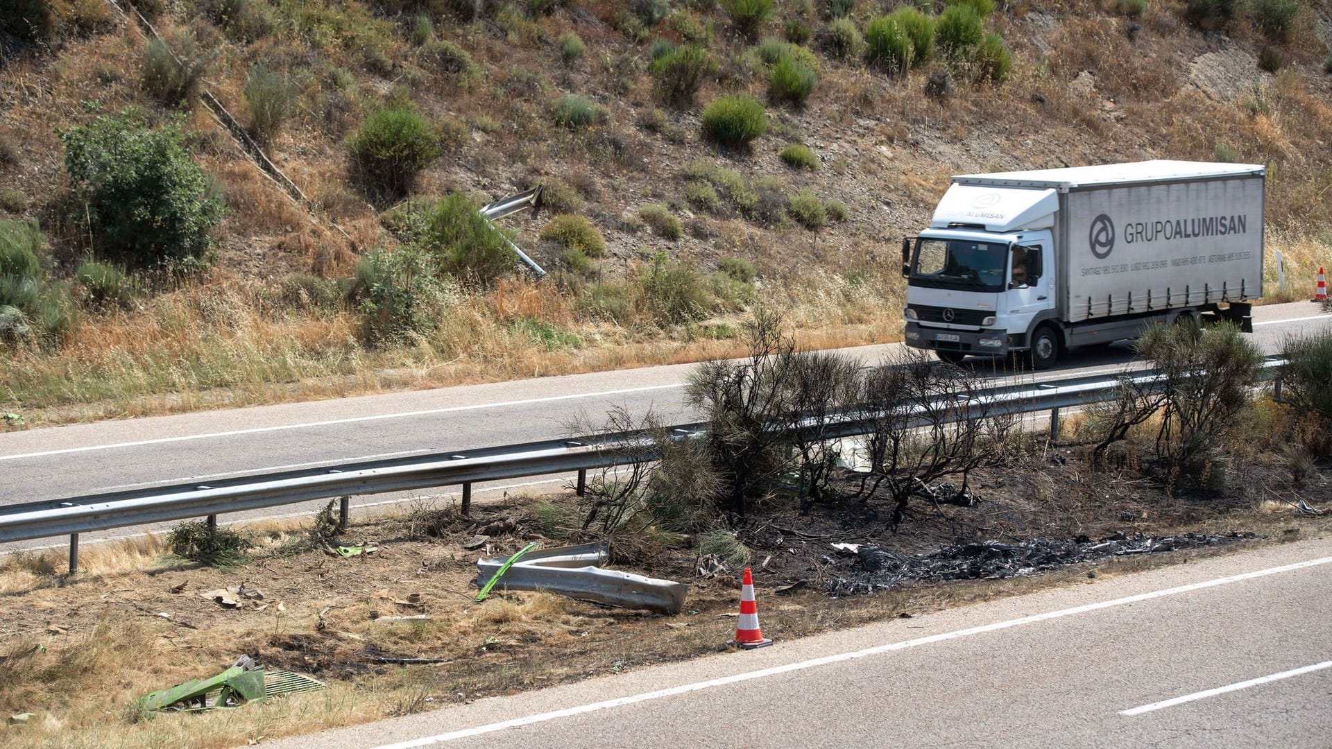 Tod von Diogo Jota - Unfallort Spanien