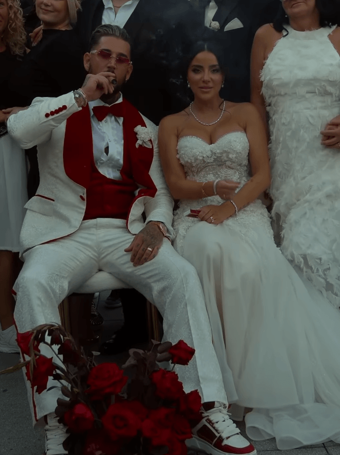 Mike Heiter und Leyla Lahouar an ihrer Hochzeit