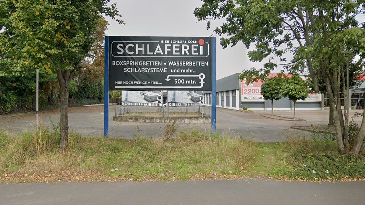 Das Gelände des Luxus-Bettenhändlers "Schlaferei": Die Firma ist insolvent. Das Gelände des Luxus-Bettenhändlers "Schlaferei": Die Firma ist insolvent.