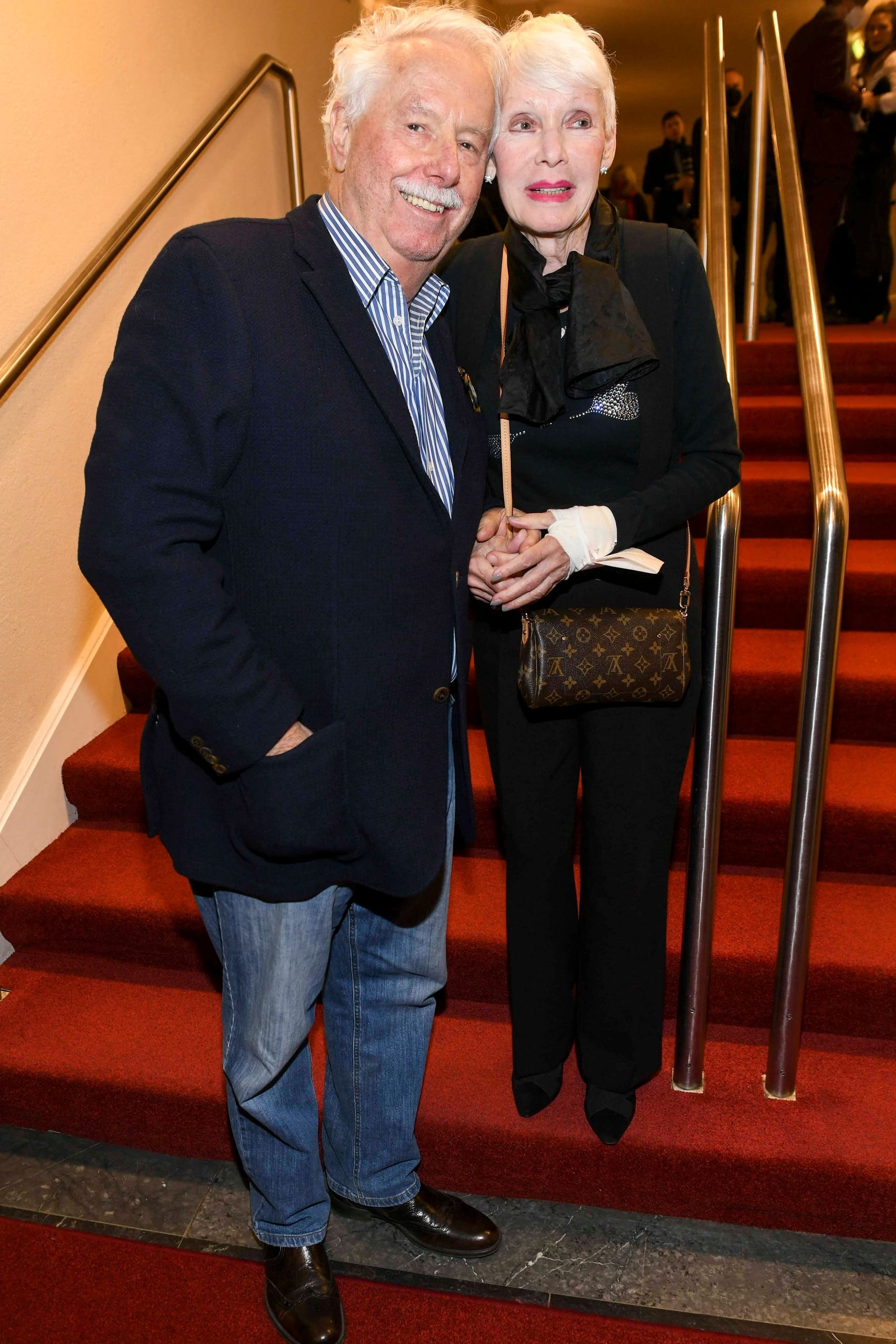 "Der König stirbt"-Premiere am 19. März 2022 im Schlosspark Theater in Berlin: Anita Kupsch an der Seite ihres Mannes Klaus Krahn