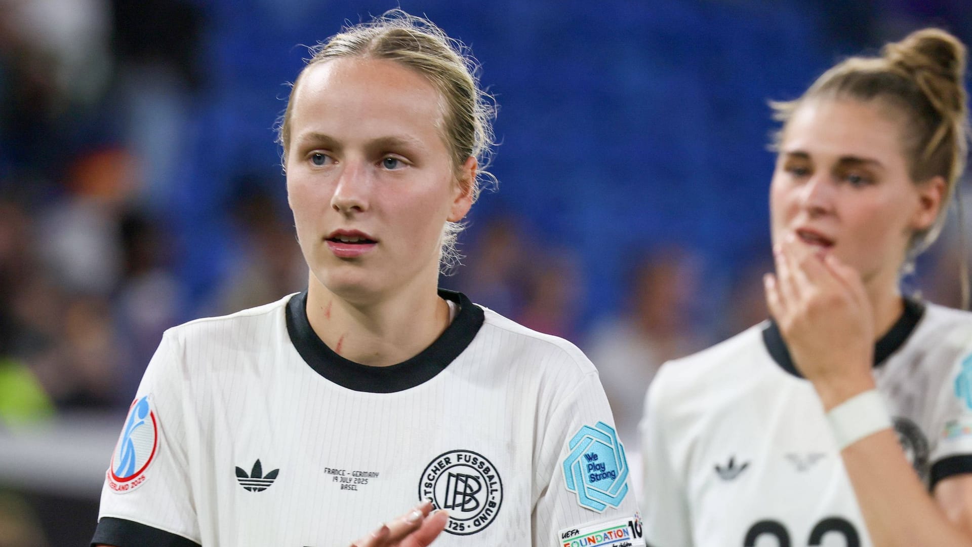 Franziska Kett (l.): Das Viertelfinale war zugleich ihr erst viertes Länderspiel.