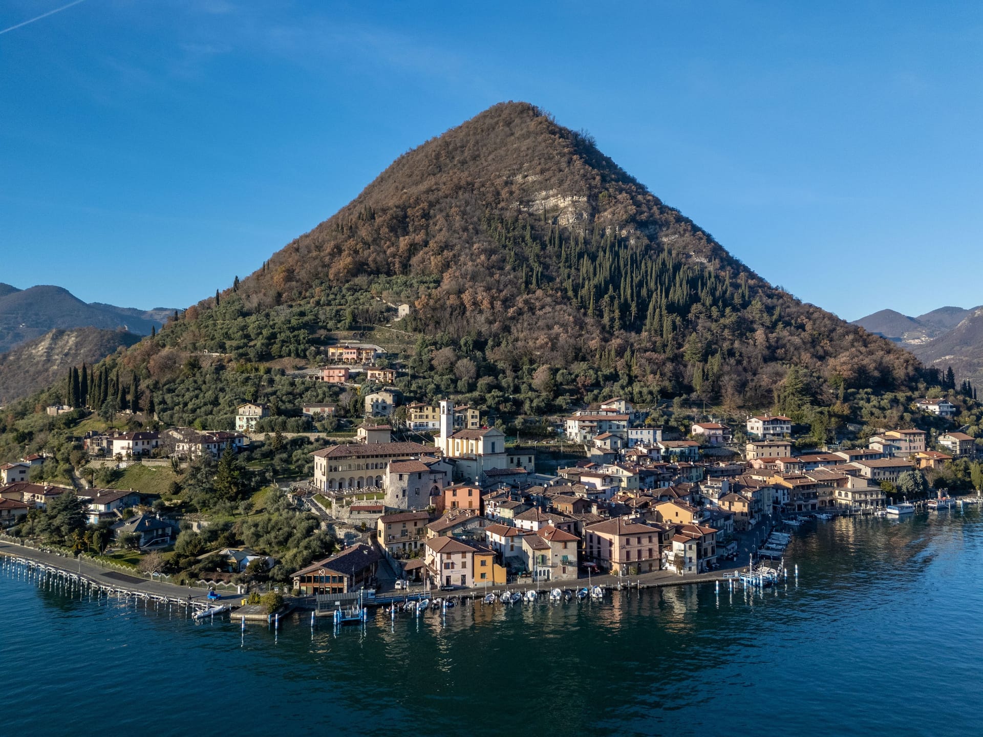 Scenic Monte Isola on Lake Iseo