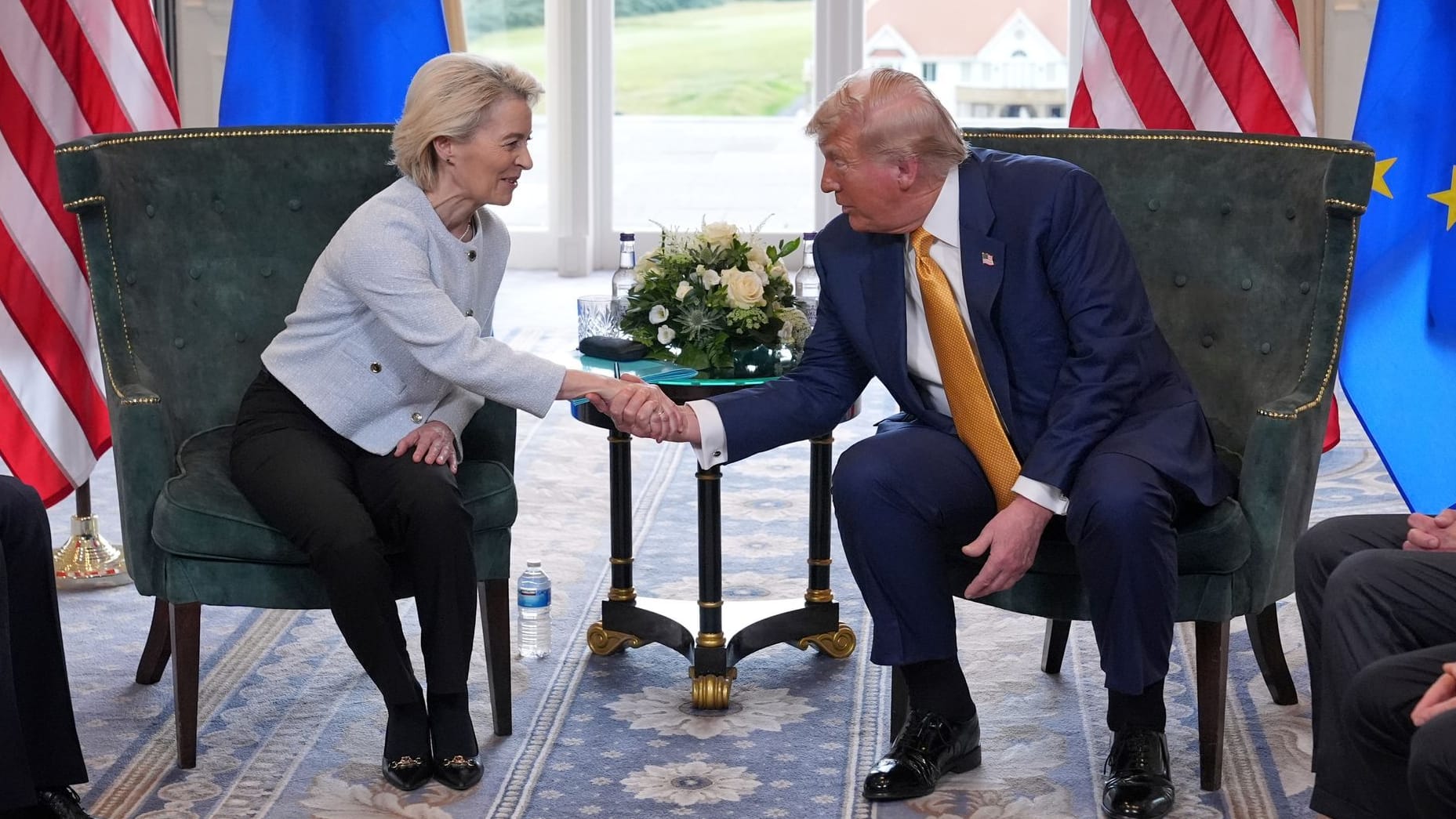 US-Präsident Trump trifft von der Leyen in Schottland US-Präsident Trump trifft von der Leyen in Schottland