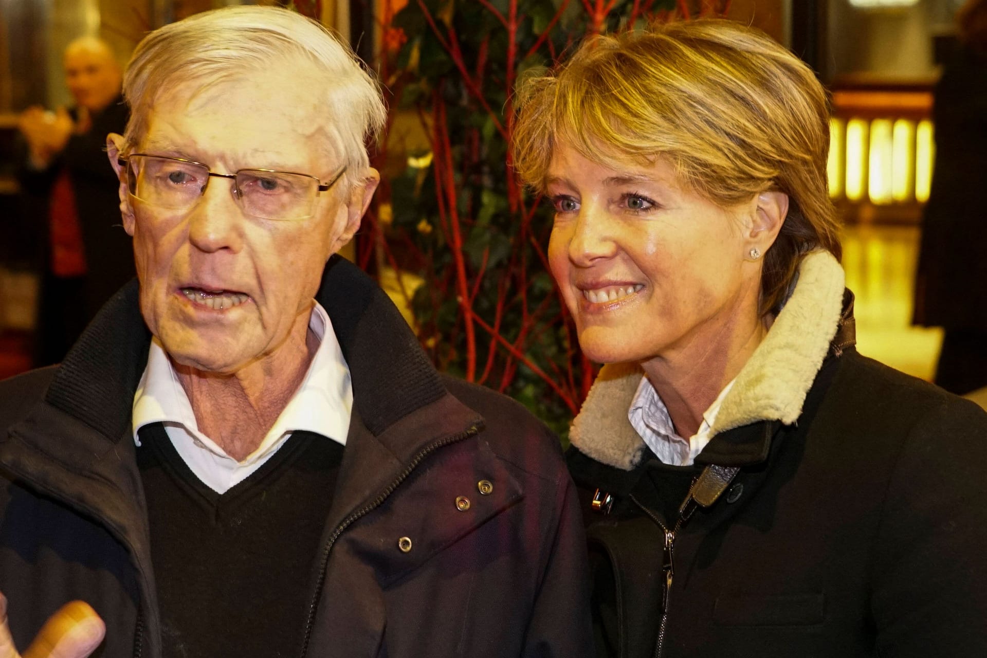 Eugen und Christina Block beim Neujahrsempfang vor dem Grand Elysee Hotel (Archivfoto): Das Familienunternehmen erlebt unruhige Zeiten.