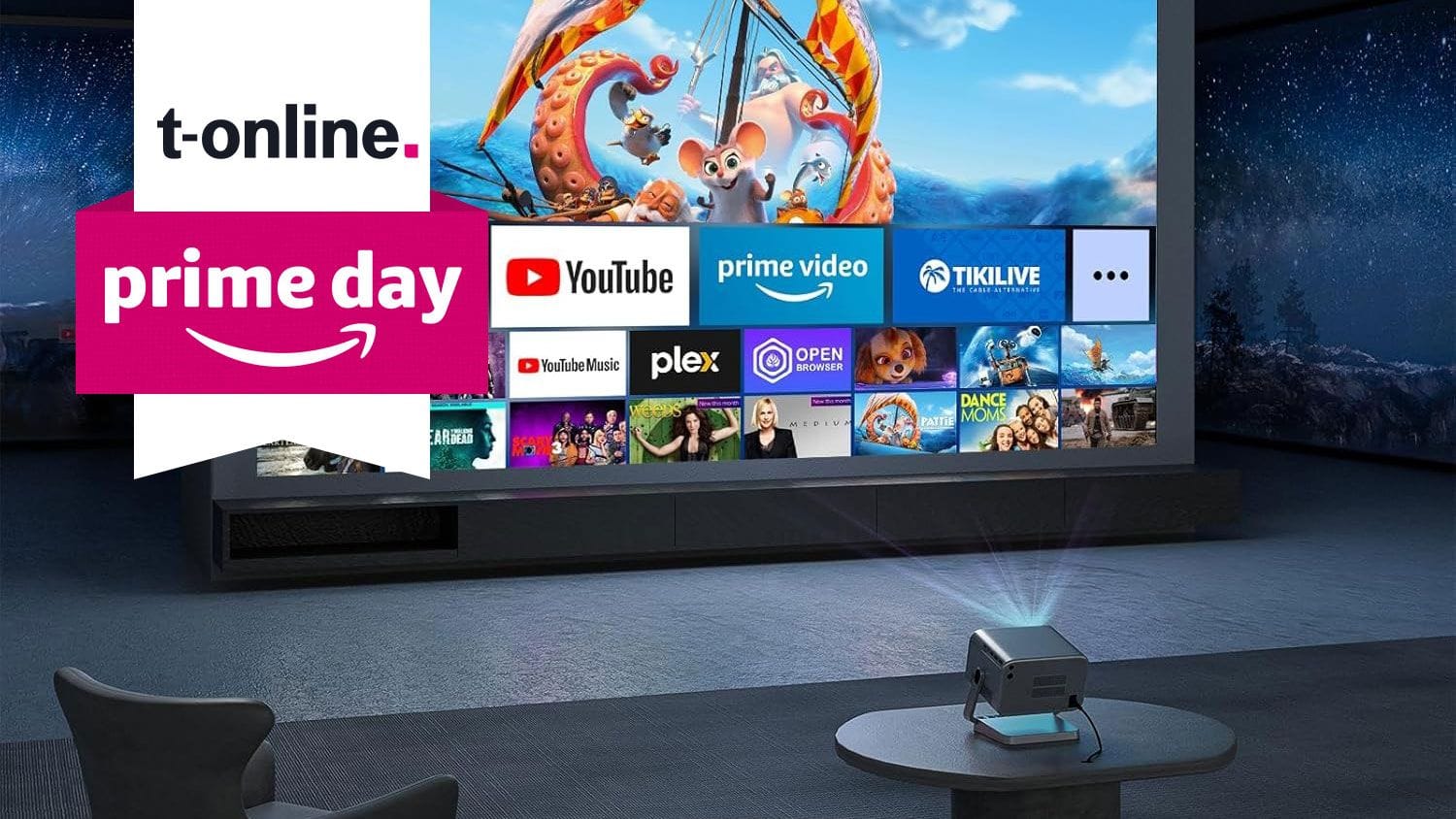 Der Beamer bringt Netflix, Dolby Audio und scharfe Bilder direkt in Ihr Wohnzimmer, ganz ohne zusätzliche Geräte. Der Beamer bringt Netflix, Dolby Audio und scharfe Bilder direkt in Ihr Wohnzimmer, ganz ohne zusätzliche Geräte.