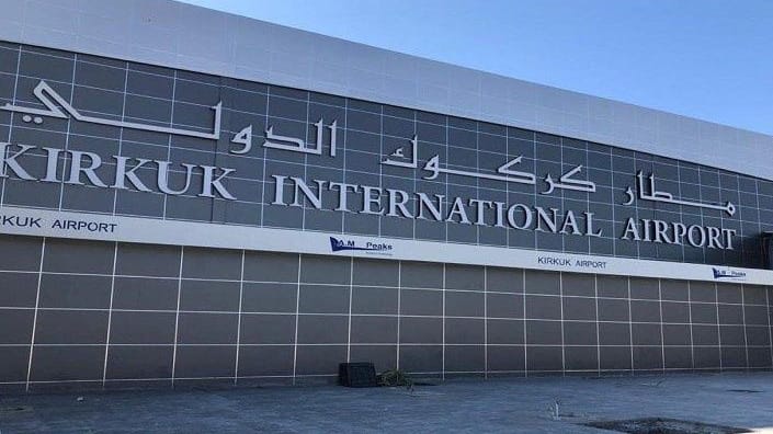 Terminal des Flughafens in Kirkuk: Dort schlugen in der Nacht zwei Raketen vom Typ Katjuscha ein – wegen ihres Pfeiftons umgangssprachlich auch "Stalinorgel" genannt.