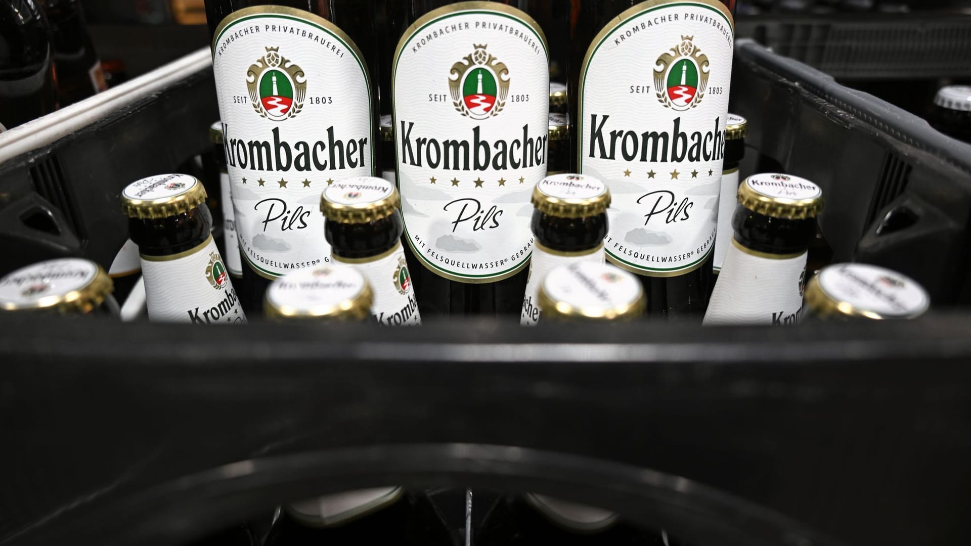 Krombacher Pils im Supermarkt