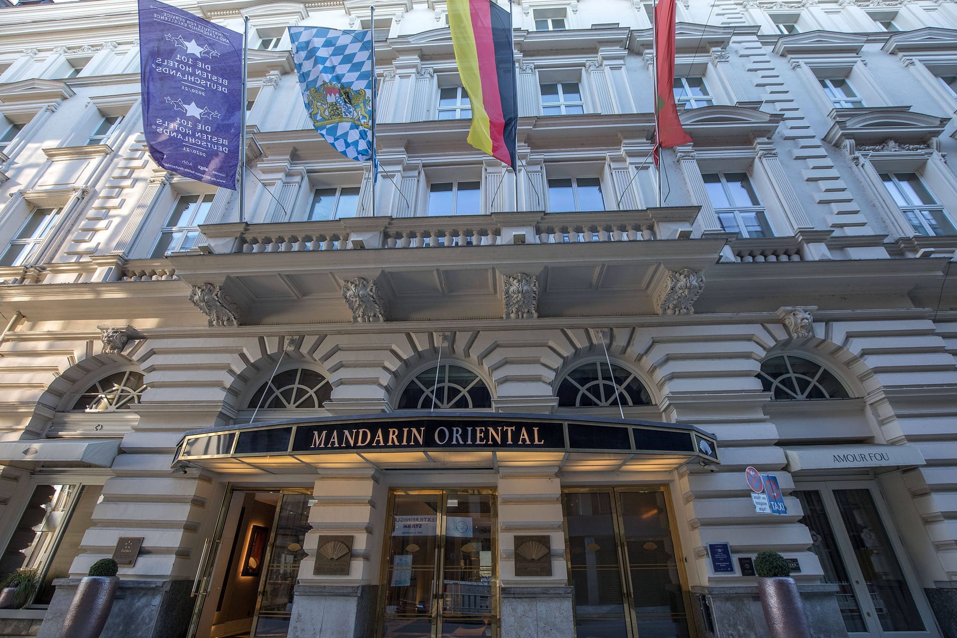 Das Hotel Mandarin Oriental in München (Archivbild): Das Haus verfügt über 48 Zimmer und 25 Suiten.
